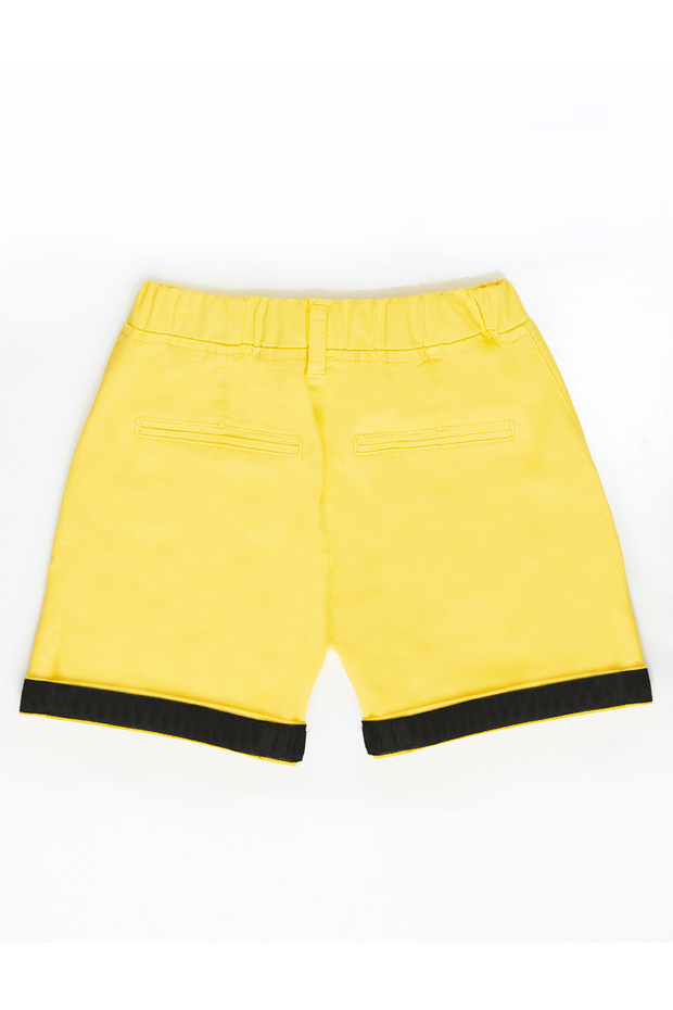 Sarı Erkek Çocuk Gabardin Şort - 4