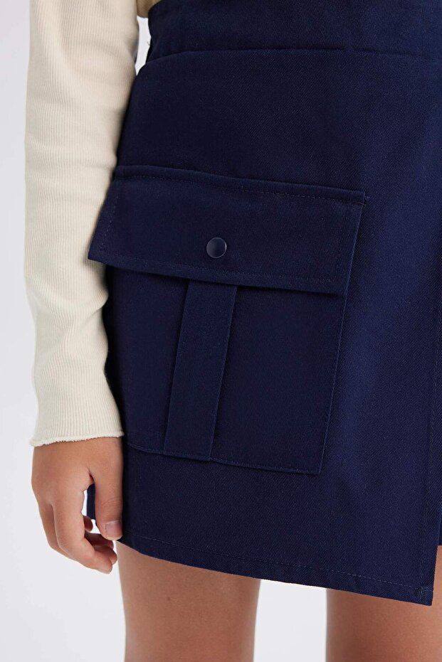 Kız Çocuk Gabardin Cepli Şort Etek D9220A825SP - 5