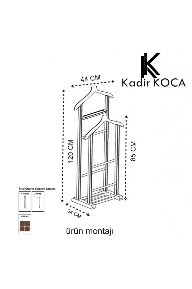 Reyo Gürgen Çift Tepeli Dilsiz Uşak Cilalı Ceviz Basic - 5