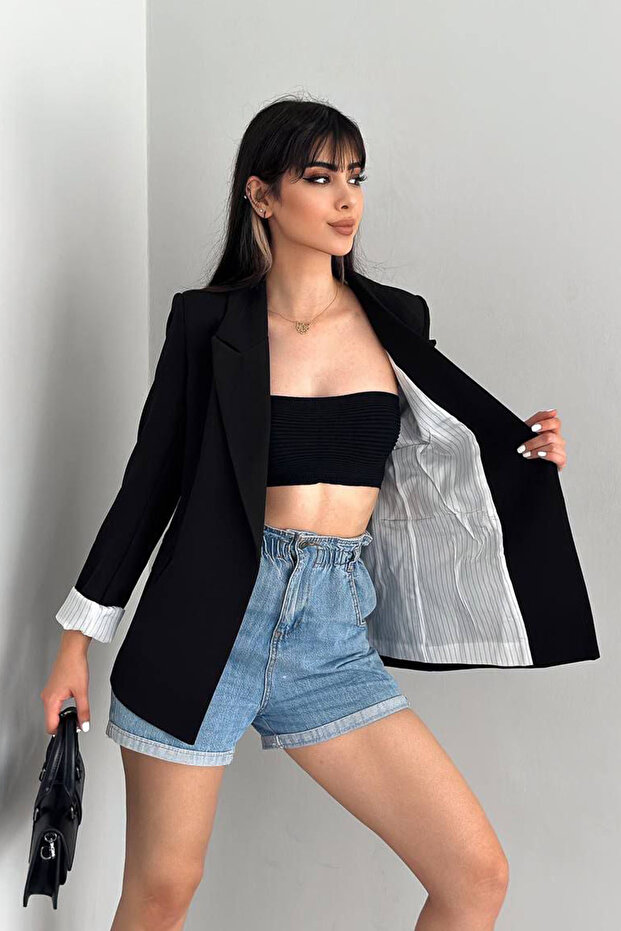 Kadın Blazer Ceket SIYAH - 2