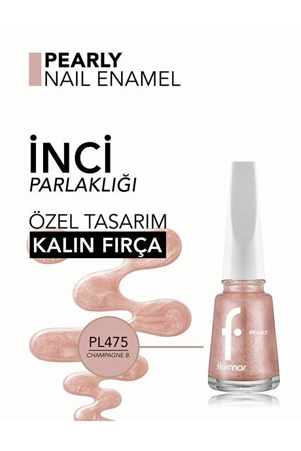 Pearly Yarı Transparan & Parlak Bitişli Sedefli Oje - 4