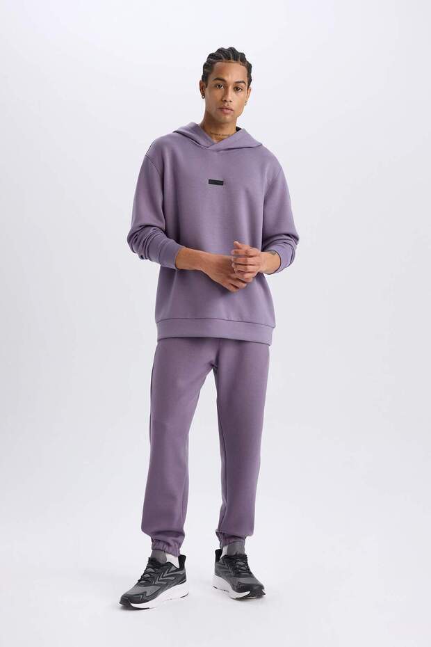 DeFactoFit Standart Fit Cep Detaylı Jogger Paça Skuba Dalgıç Kumaş Sporcu Jogger E6421AX25SP - 2