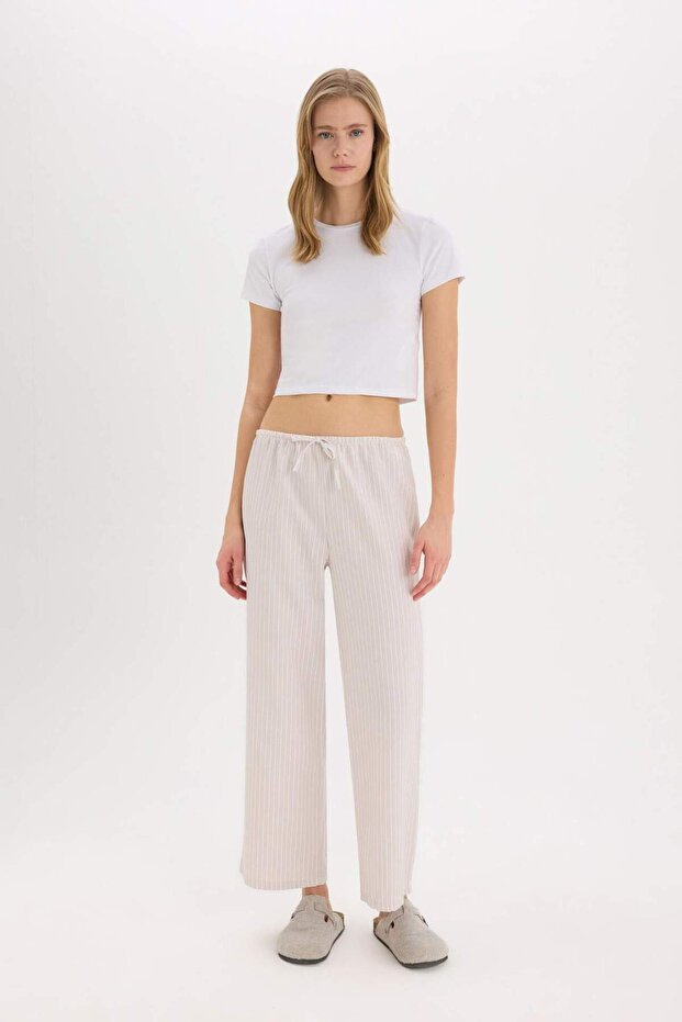 Regular Fit Uzun Boy Poplin Alt-Fall in Love E3472AX25SP - 1