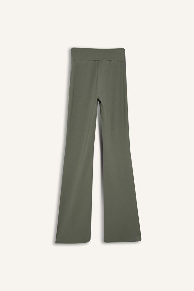 DeFactoFit Flare Fit Sporcu İnce Eşofman Altı İspanyol Paça Standart Boy Basic Düz B3988AX25SP - 8
