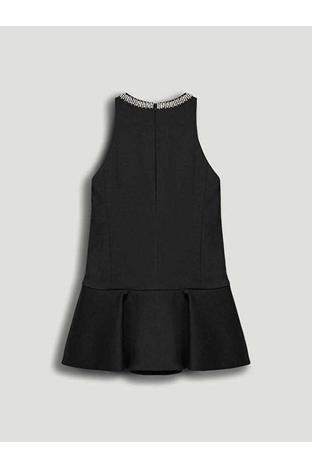 Volanlı Mini Elbise - 7