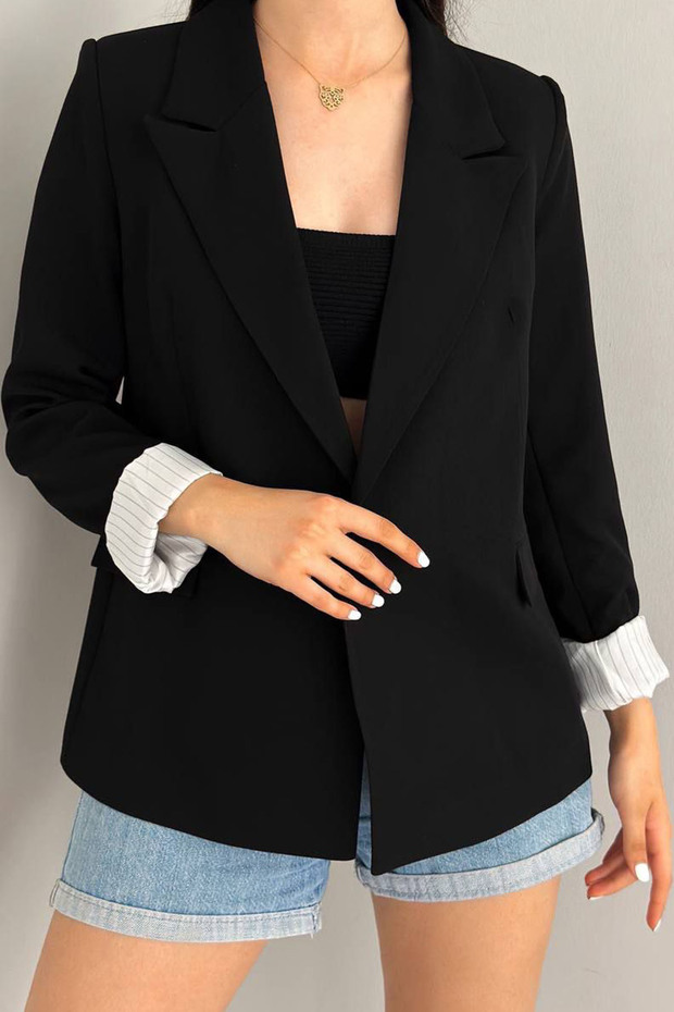 Kadın Blazer Ceket SIYAH - 3