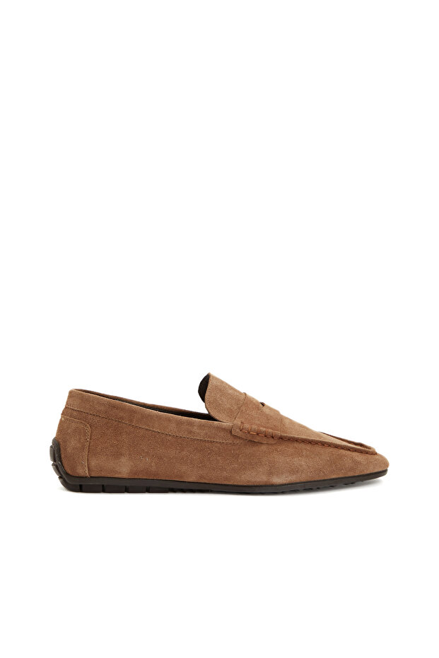 Tütün Erkek Süet Deri Loafer - 2