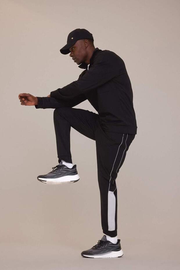 DeFactoFit Standart Fit Jogger Eşofman Altı Skuba Dalgıç Kumaş Sporcu Beli Lastikli B4537AX25SP - 3