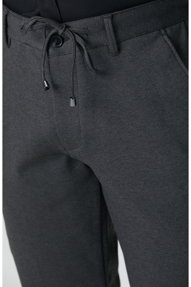 Antrasit Jogger Örme Pantolon - 4