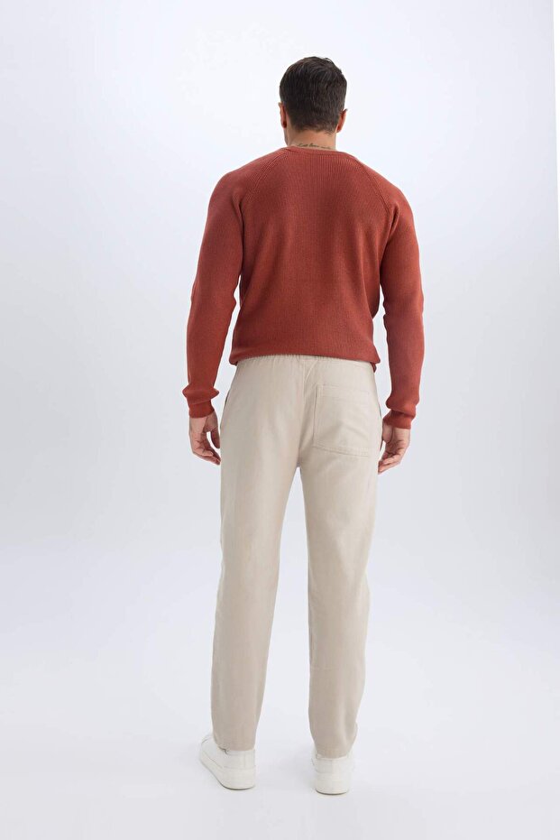 %100 Pamuk Regular Fit Normal Kesim Yazlık Jogger Pantolon D1045AX25SP - 6