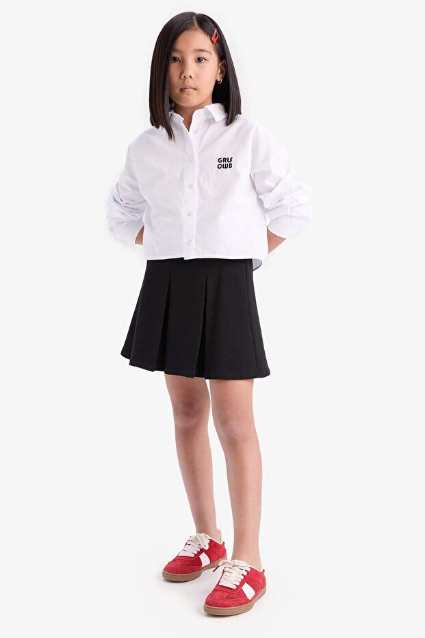 Kız Çocuk Basic Düz Pileli Etek E2661A825SM - 2