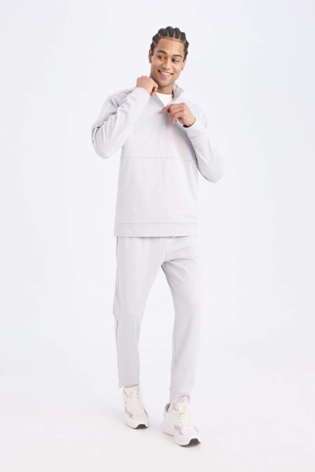 DeFactoFit Sporcu Standart Fit Jogger Eşofman Altı İçi Yumuşak Tüylü Skuba Dalgıç Kumaş D7308AX25SP - 6