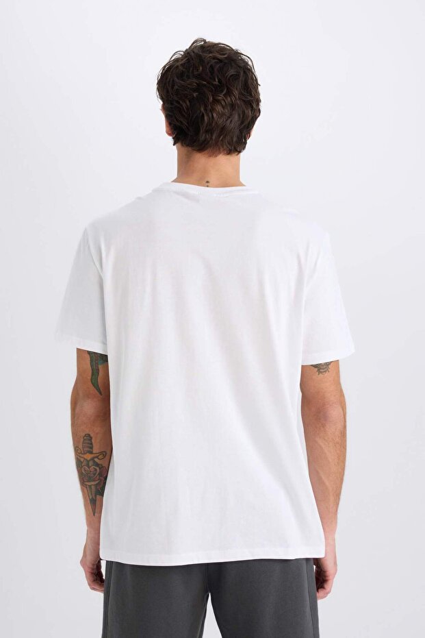 %100 Pamuk Regular Fit Bisiklet Yaka Kısa Kollu Tişört D7923AX25SP - 6