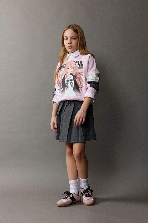 Kız Çocuk Pileli Etek D9341A825SP - 3