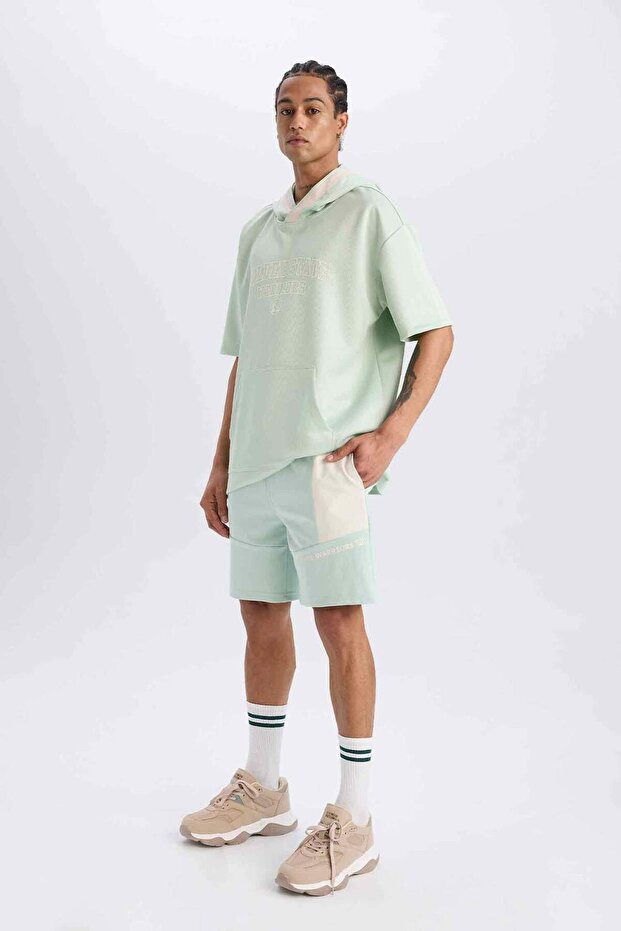 DeFactoFit NBA Golden State Warriors Standart Fit Kısa Paça Şort D8621AX25SP - 6