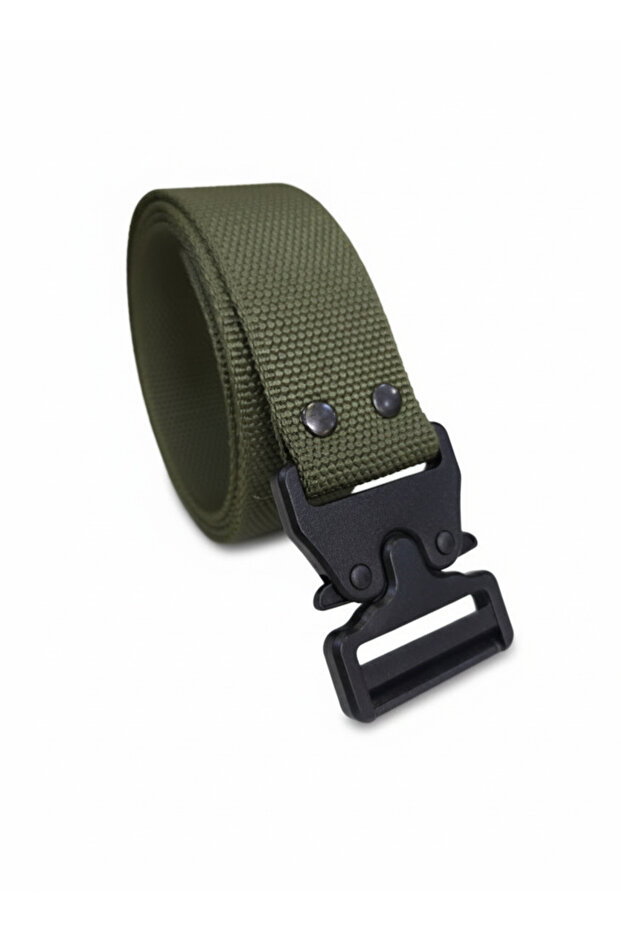Tactical Style Plastic Buckle Cloth Bandolier Belt