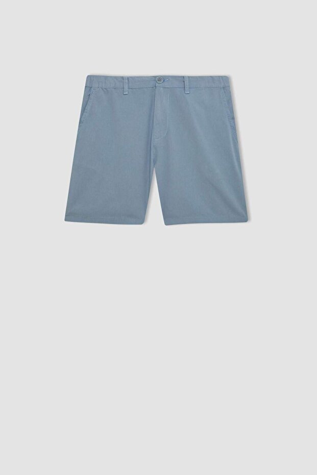 Regular Fit Yazlık Keten Bermuda Şort A2667AX24SM - 7