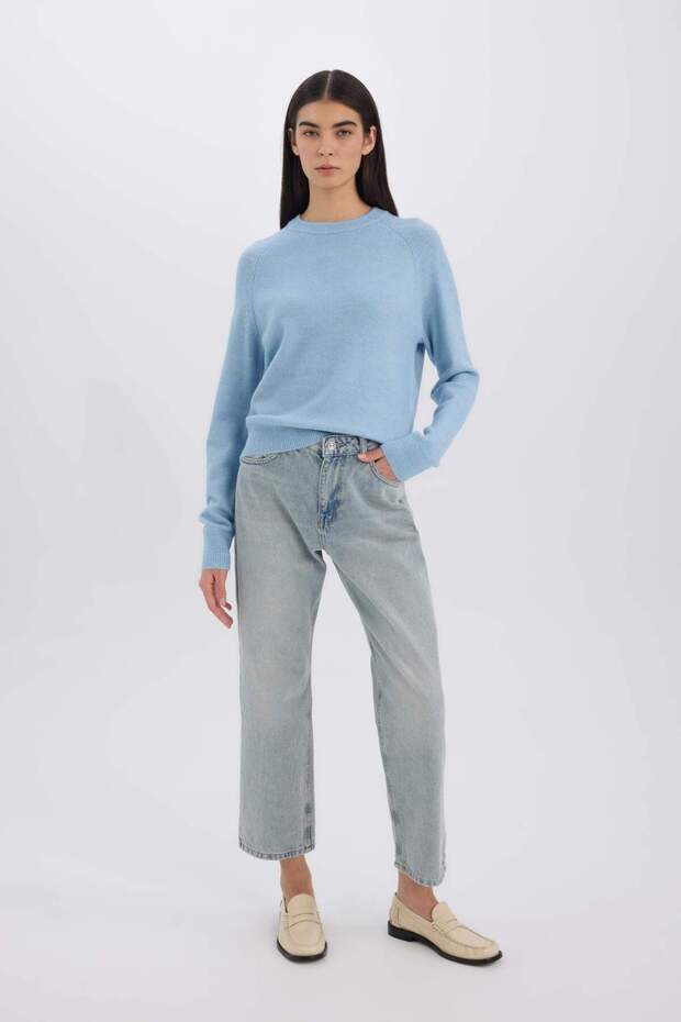 Regular Fit Bisiklet Yaka Basic Düz Soft Touch Yumuşak Triko Kazak D8678AX25SP - 2
