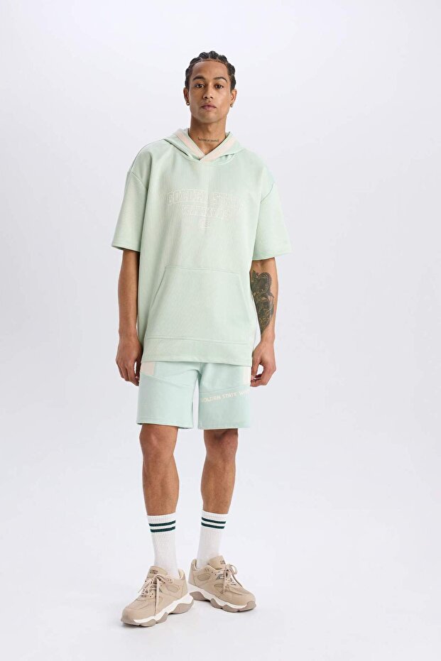 DeFactoFit NBA Golden State Warriors Standart Fit Kısa Paça Şort D8621AX25SP - 5