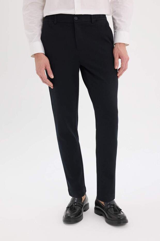 Jogger Yazlık Kumaş Pantolon Basic Düz Cepli Düz Paça D3695AX25SP - 5