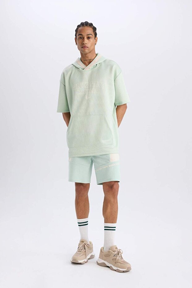 DeFactoFit NBA Golden State Warriors Standart Fit Kısa Paça Şort D8621AX25SP - 7