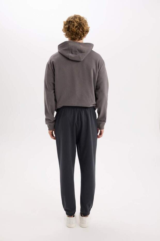 Regular Fit Eşofman Altı Cepli Basic Düz Beli Bağcıklı Lastikli Paça D4416AX25SP - 6