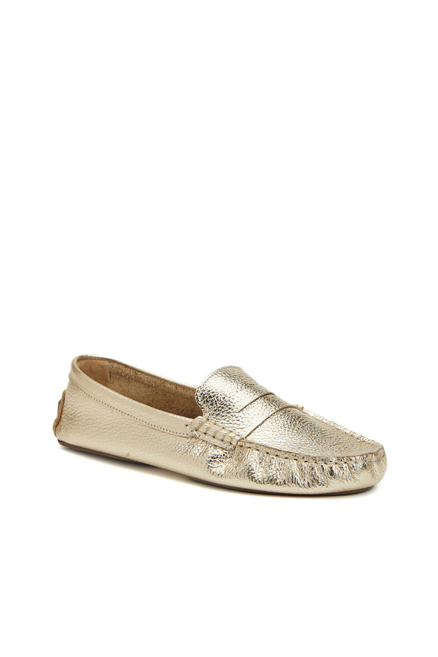 Gold Kadın Deri Loafer - 6
