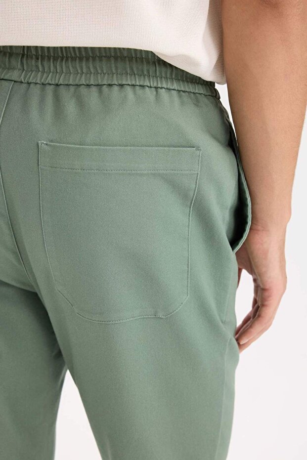 Yazlık Jogger Pantolon Beli Bağcıklı Cepli D5966AX25SP - 5