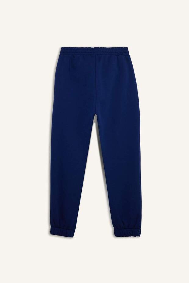 Thick Jogger Sweatpants - with Straight Pockets and Elastic Waist E6300Ax24Wn - 6