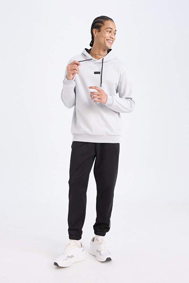 Defactofit Athlete Jogger Sweatpants Standard Fit Basic Plain Pocketed Elasticated Waistband and Leg Hem D3742Ax24Wn - 2