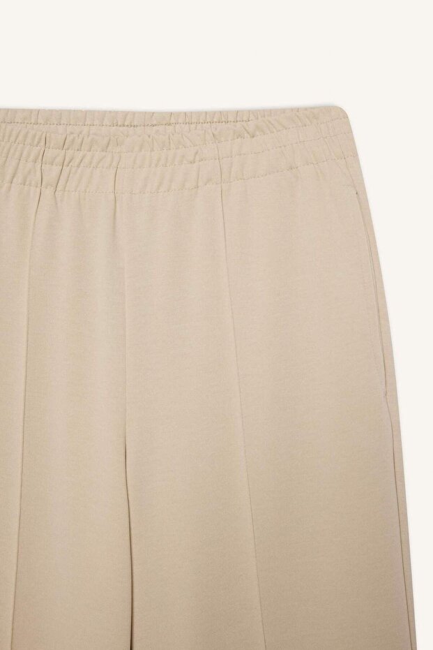 DeFactoFit Wide Leg Geniş Paça Çift Cepli Skuba Dalgıç Kumaş Sporcu Eşofman Altı D8316AX25SP - 7