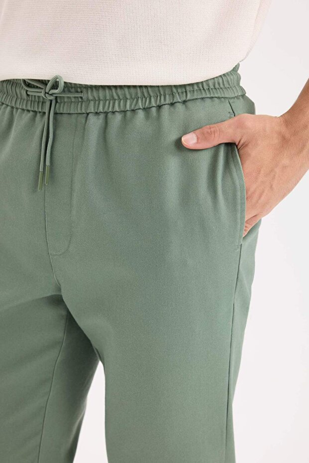 Yazlık Jogger Pantolon Beli Bağcıklı Cepli D5966AX25SP - 4