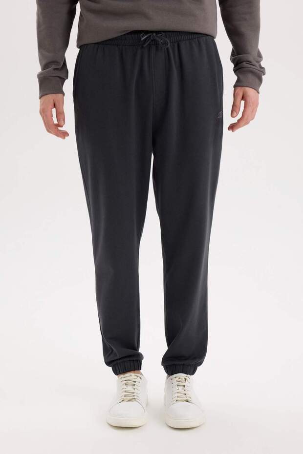 Regular Fit Eşofman Altı Cepli Basic Düz Beli Bağcıklı Lastikli Paça D4416AX25SP - 4
