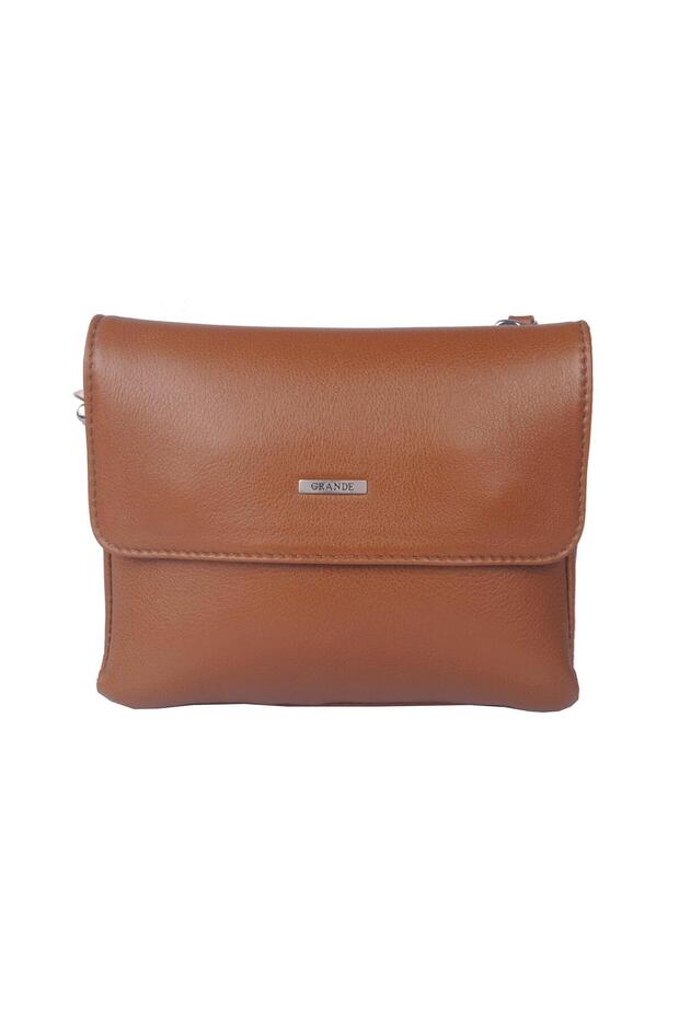 Men's Genuine Leather Crossbody Bag Brown 4259