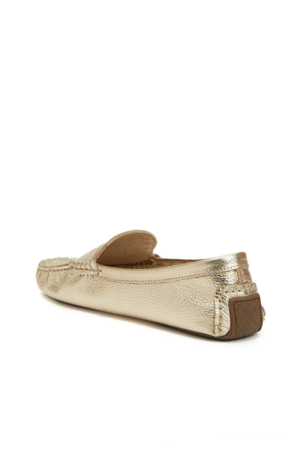 Gold Kadın Deri Loafer - 3