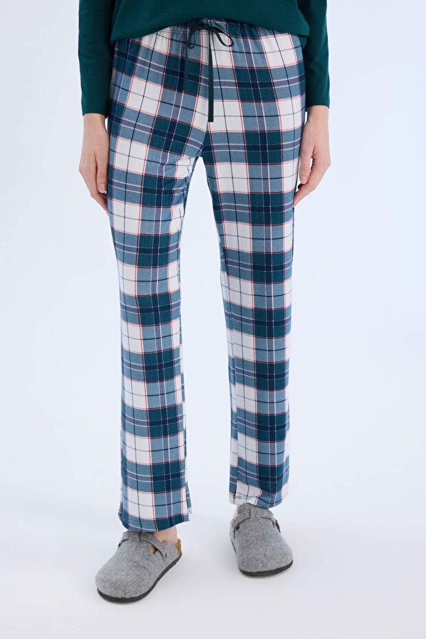 Set de pijamale cu mânecă lungă cu decolteu în V - Regular Fit D2301AX24WN - 6