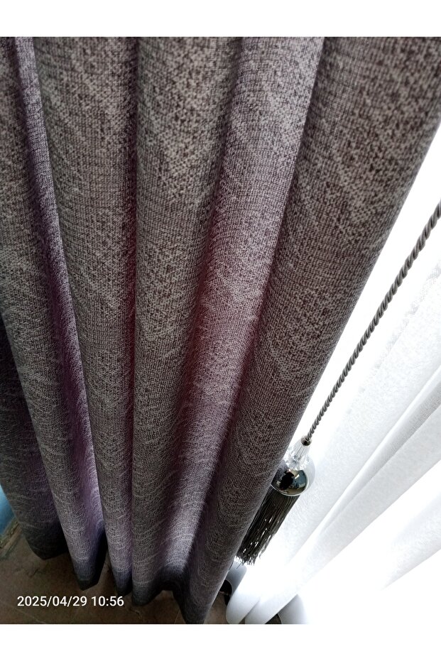 Brilliant Home Linen Background Curtain Thick Fabric