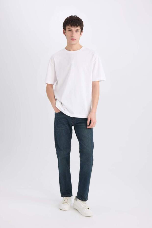 Sergio Regular Fit Normal Kalıp Normal Bel Boru Paça Jean Pantolon E5393AX25SP - 3