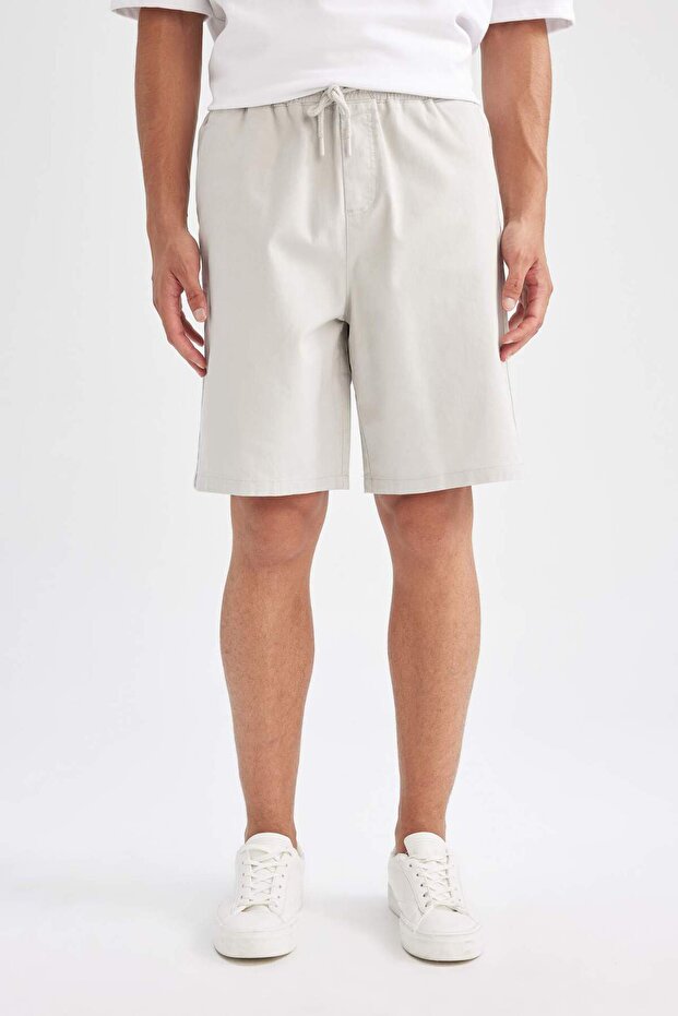 Relax Fit Pamuklu Bermuda Şort D7917AX24SM - 4