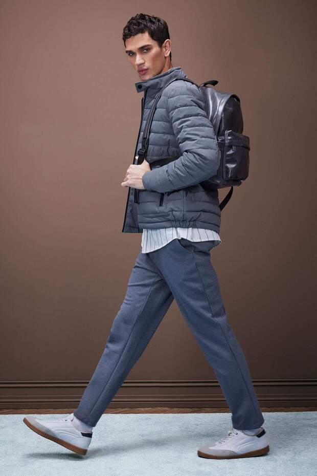 Tailored Regular Fit Normal Kesim Kumaş Pantolon Basic Düz Cepli D9084AX24WN - 2