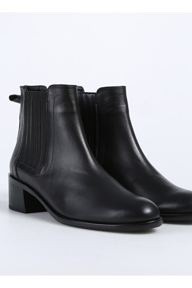 Siyah Kadın Deri Bot D-DONATA - 5