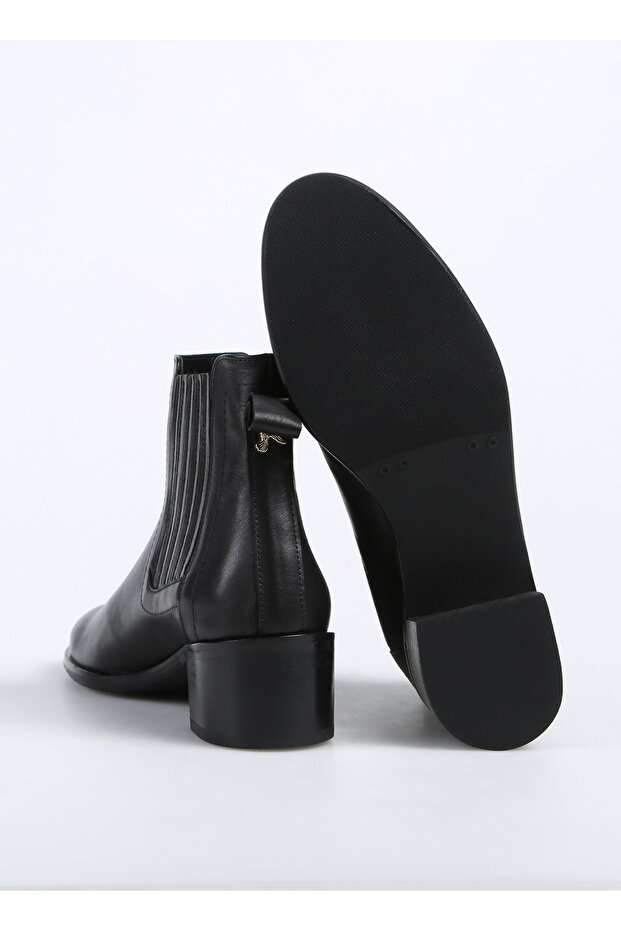 Siyah Kadın Deri Bot D-DONATA - 4