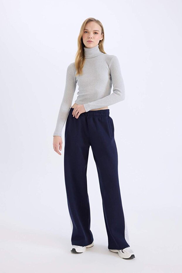 Kalın Eşofman Altı Beli Lastikli Basıc E4900AX24CW - 1