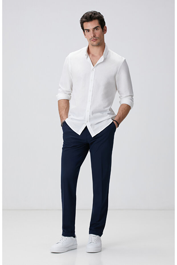 Lacivert Pantolon - 1