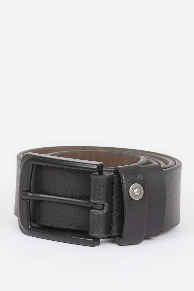 Men's Faux Leather Jean Belt U0038Azns