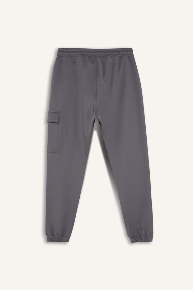 DeFactoFit Sporcu Jogger Eşofman Altı Standart Fit Üç Cepli Beli Bağcıklı Lastikli Paça D3741AX24WN - 8