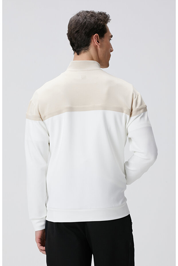 Kırık Beyaz Bej Sweatshirt - 5
