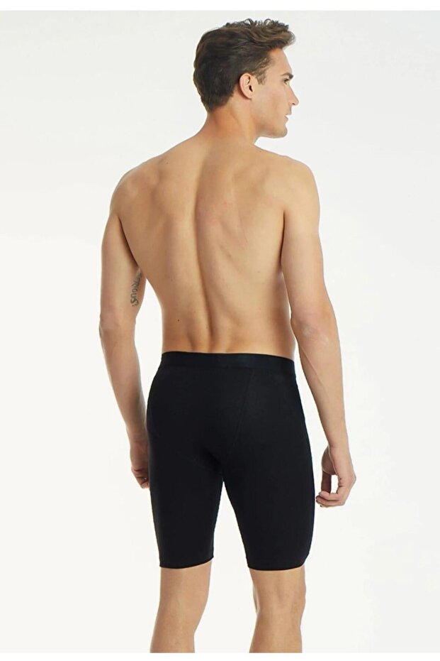 TUTKU ELİT 1253 ERKEK ELASTAN LİKRALI UZUN BOXER 6 ADET - 2