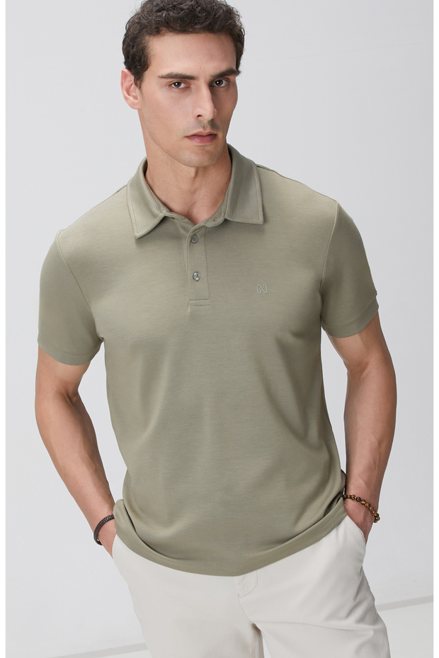 Haki Basic Modal T-shirt - 2