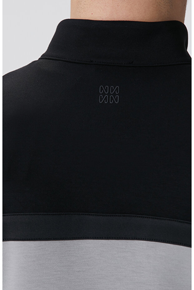 Siyah Gri Sweatshirt - 7